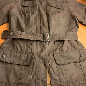 Brown Barbour Wax Jacket